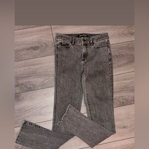 Joe Fresh High Rise Crop Jeans Gray Acid Wash Size 26 EUC